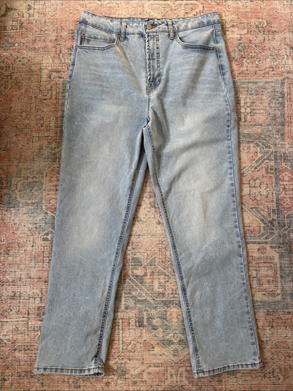 Frye Light Blue Straight-Leg Women’s Jeans Size 12